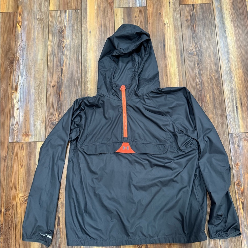 Under Armour Black Anorak with Coral Details